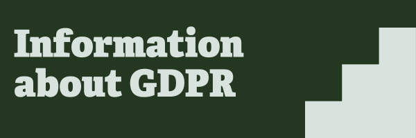 Information about GDPR