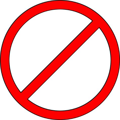 Förbjudet Gör Inte Förbud · Gratis vektorgrafik på Pixabay