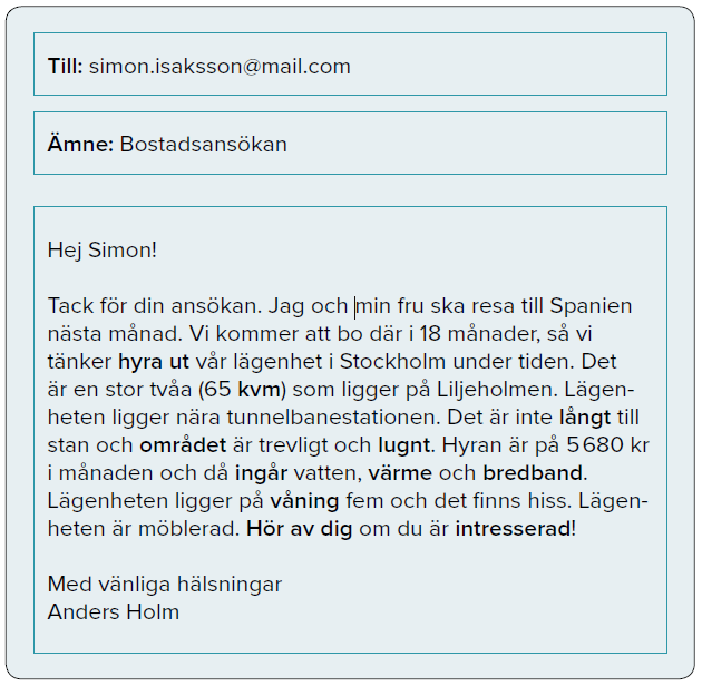 svar på epost